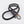 Laden Sie das Bild in den Galerie-Viewer, Schlüsselband Black in der Größe (L) Dieser WNZL Keyloop wird aus 7.0 mm starken Seil gefertigt. Farbkombination: schwarzes Seil, stahlgrauer Stoff und braunes Leder, zeitlos und elegant.